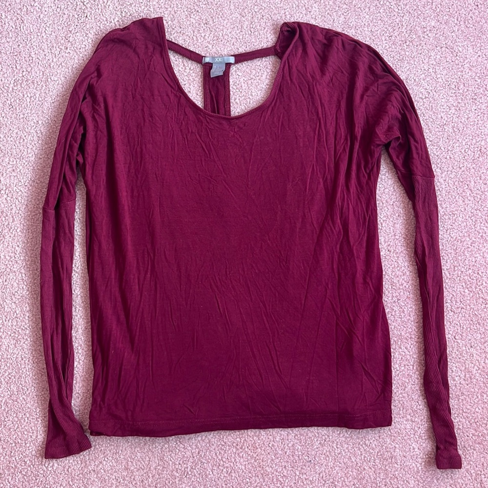 Open Back Long Sleeve Size S